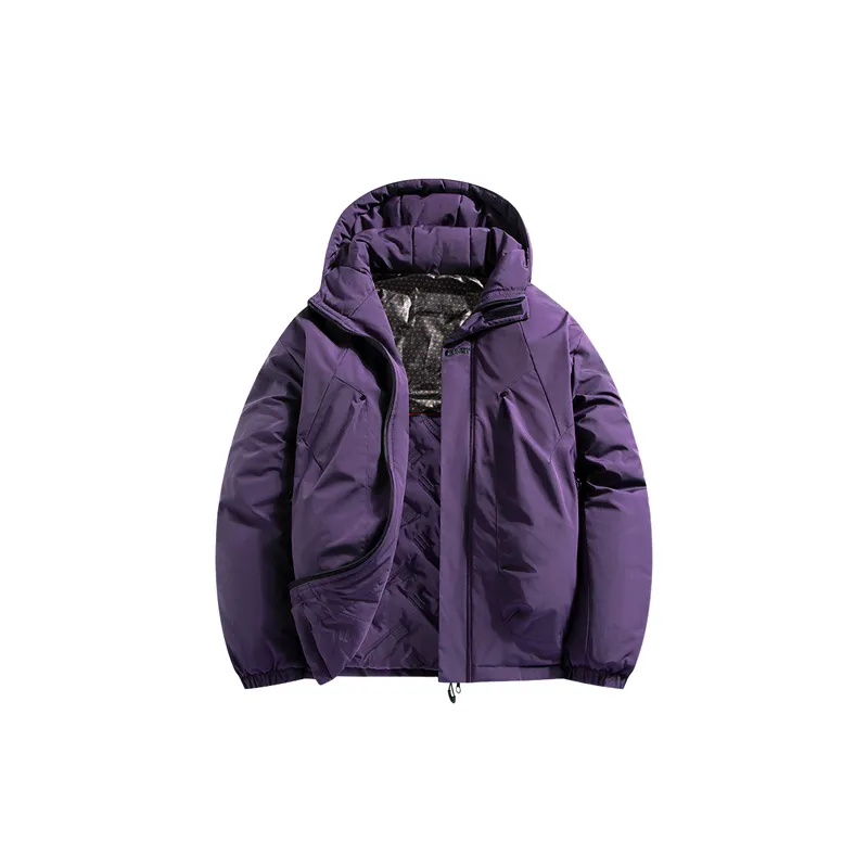 Simple Water Resistant Blended Synthetic Fabrics Jacket-7