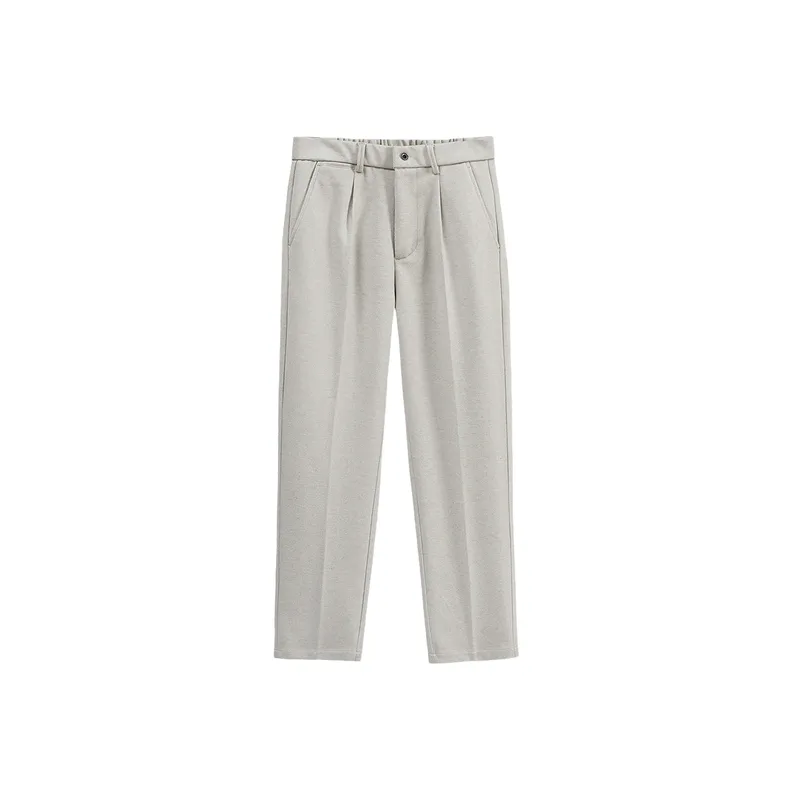 Fashionable Basics Woolen Fabric Casual Pants-2
