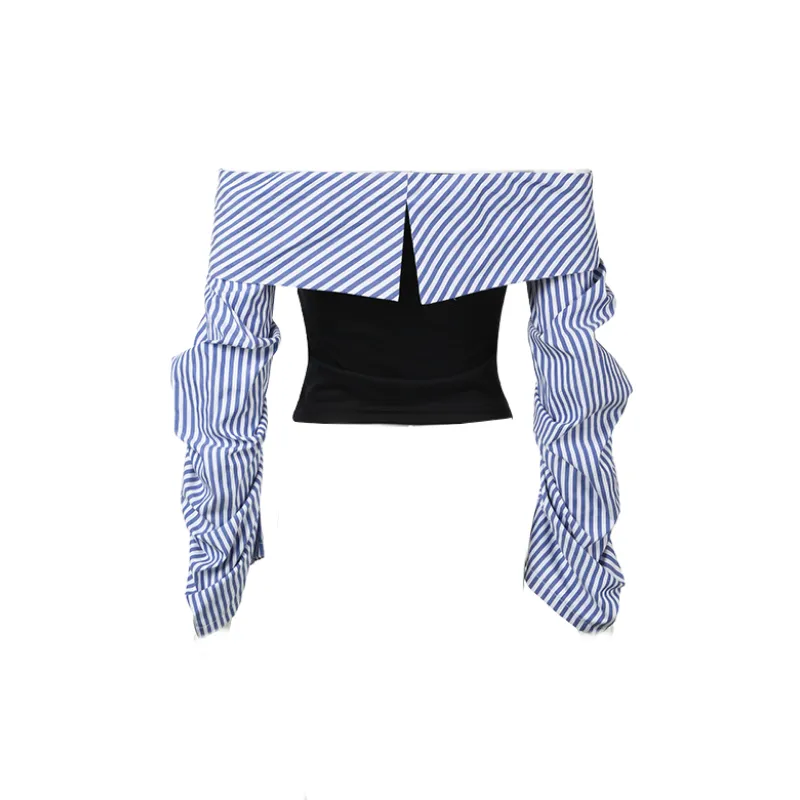 Street Striped T Shirt Women-1