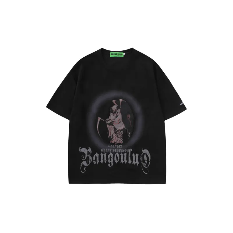 Trendy Graffiti Print Cotton T Shirt-4