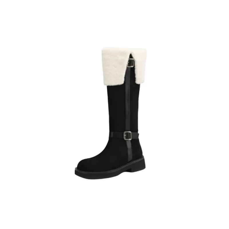 Fashionable Warm Knee High Boots-0