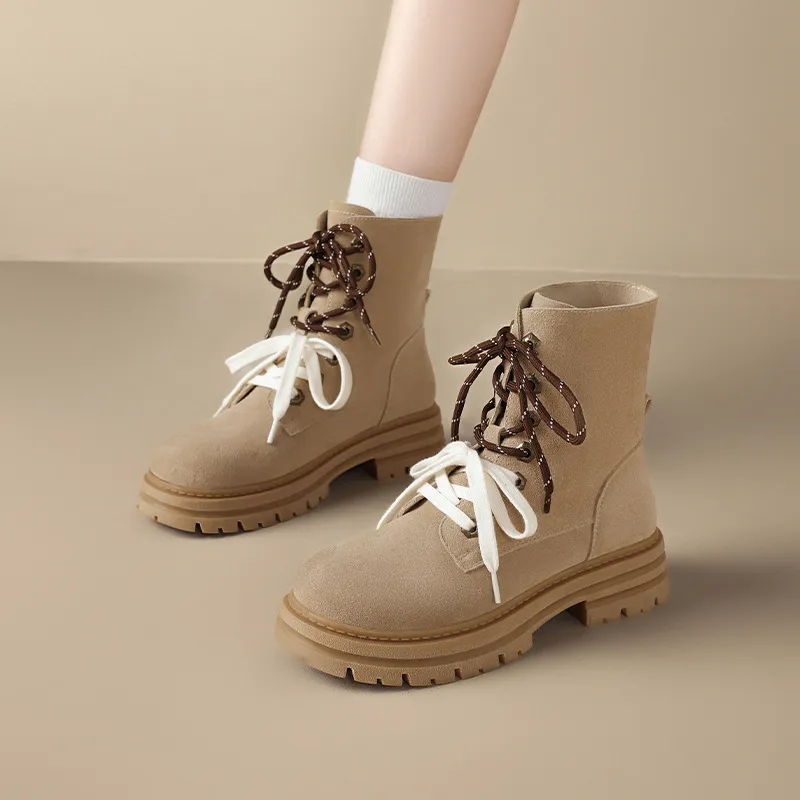 Retro Loose Casual Outdoor Boots-1