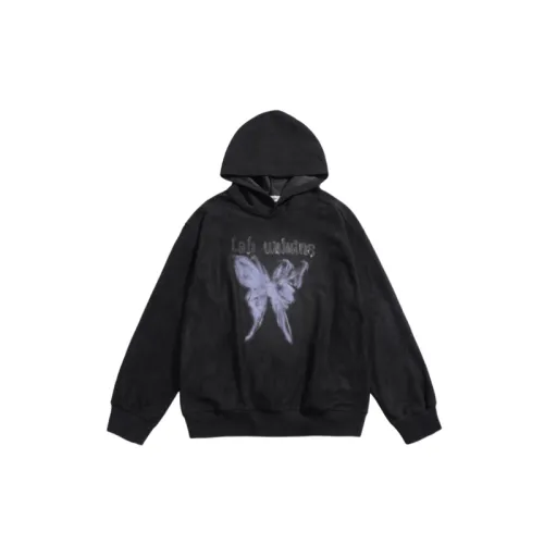 Retro Abstract Butterfly Print Hoodie