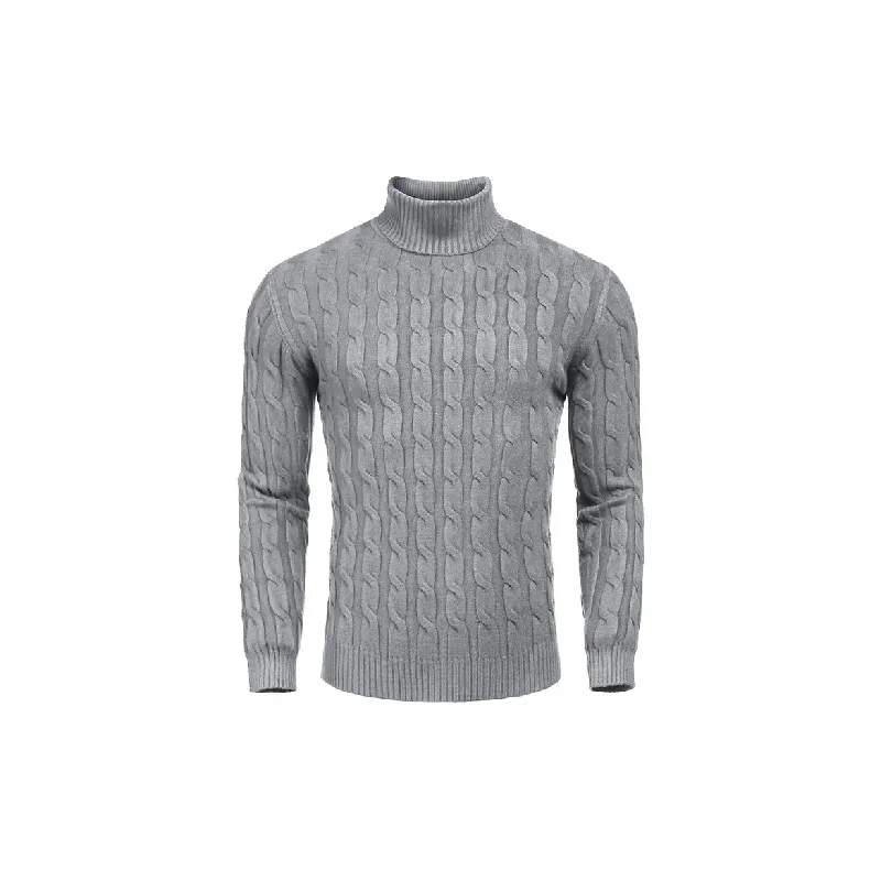 Fashionable Softness Cotton Blended Fabric Sweater-2