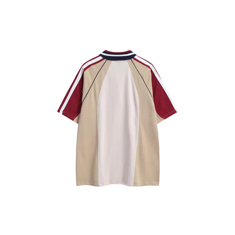 Loose Polo Collar T Shirt-1