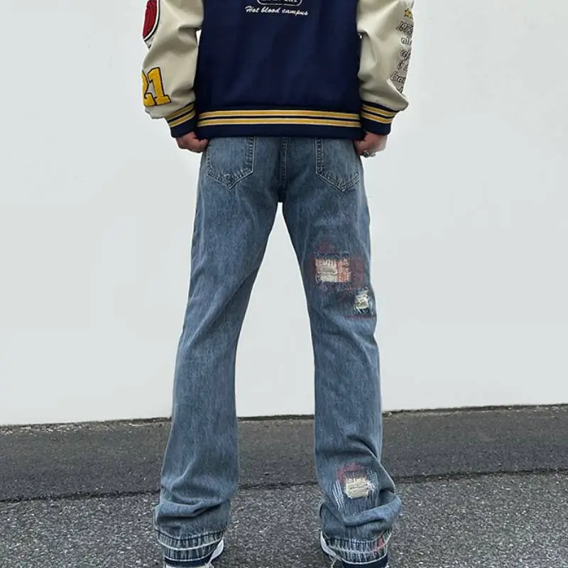 Trendy Embroidered Jeans-2