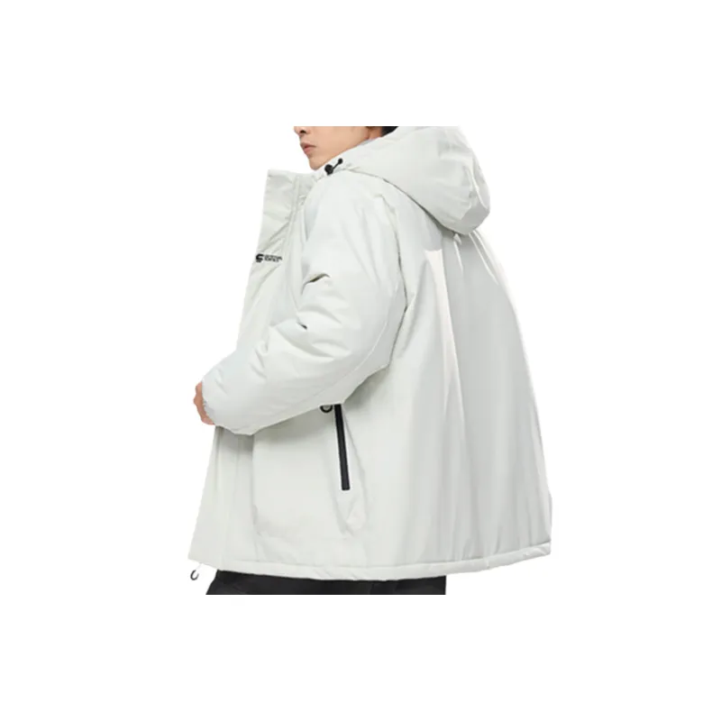 Simple Water Resistant Blended Synthetic Fabrics Jacket-6