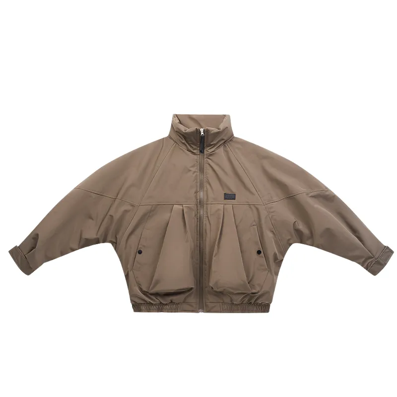 Fashionable Loose Blended Synthetic Fabrics Quilted Jacket-0
