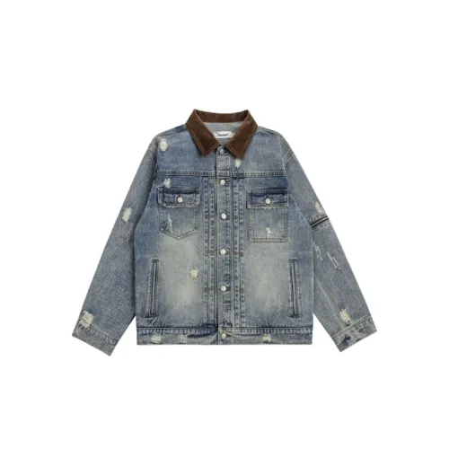 Heavy Duty Distressed Denim Jacket