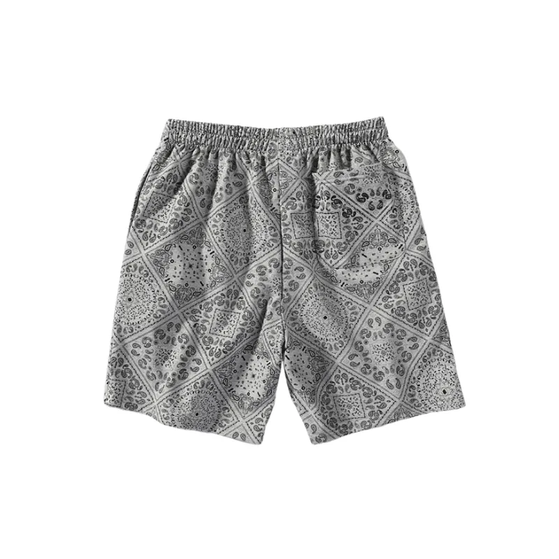 Sporty Loose Cotton Blended Fabric Casual Shorts-1