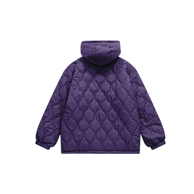 Fashionable Zipper 100% Polyester Quilted Jacket-9