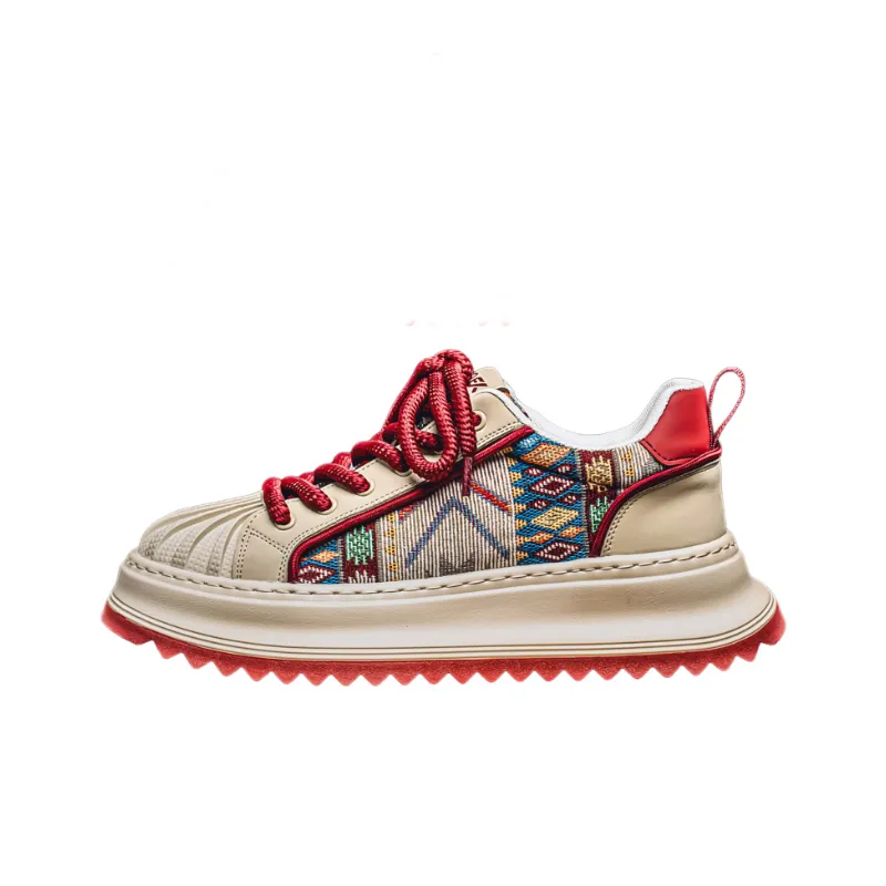 Sporty Contrast Color Lifestyle Shoes-3