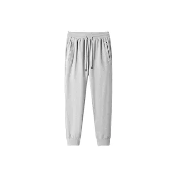 Plain Loose Cotton Blended Fabric Casual Pants Unisex