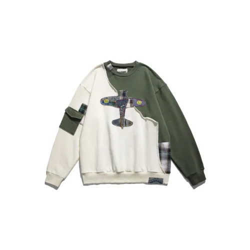 Retro Ethnic Airplane Patch Pullover