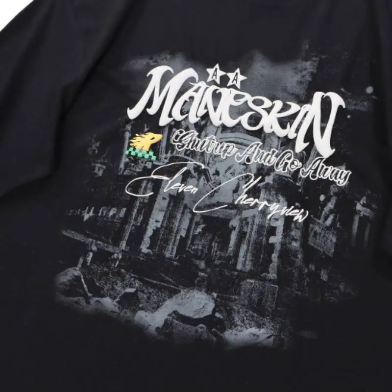 Casual Loose 100% Cotton T Shirt-4