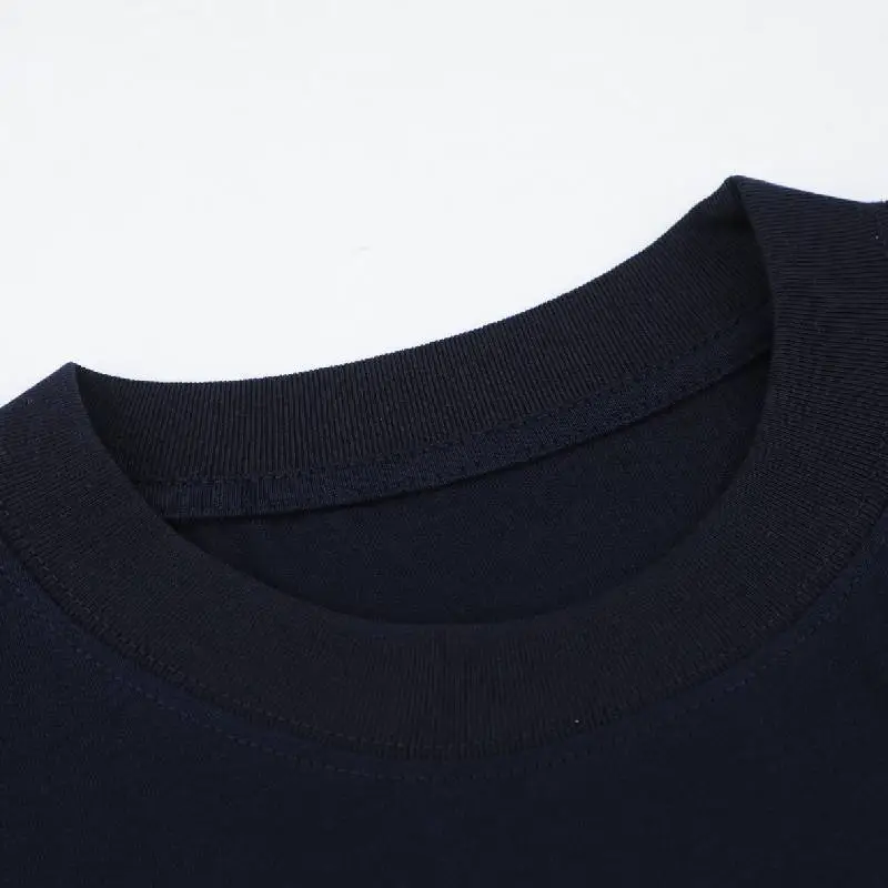 Casual Contrast Color Cotton T Shirt Unisex-4