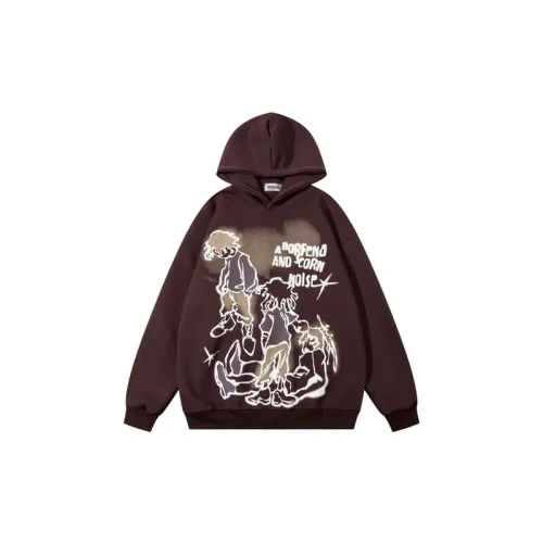 Retro Street Graffiti Cartoon Character Hooded Essen