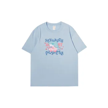 Casual Loose Combed Cotton T Shirt