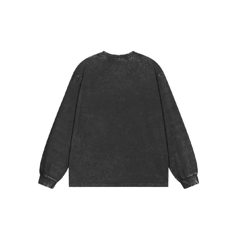Retro Washed Long Sleeve Sweatshirt-3