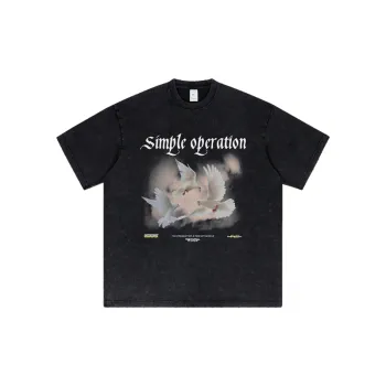 Retro Loose 100% Cotton T Shirt