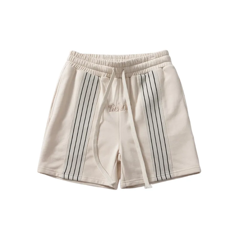 Retro Loose Cotton Sports Shorts-2