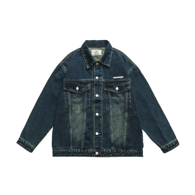 Casual Sporty Denim Jacket-0