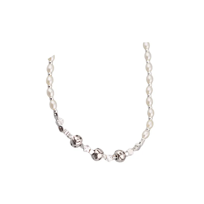 New Smiley Face Pendant Necklace-0