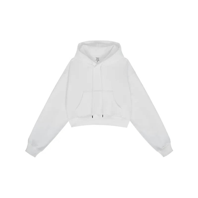 Retro Plain Cotton Sweatshirt Women-1