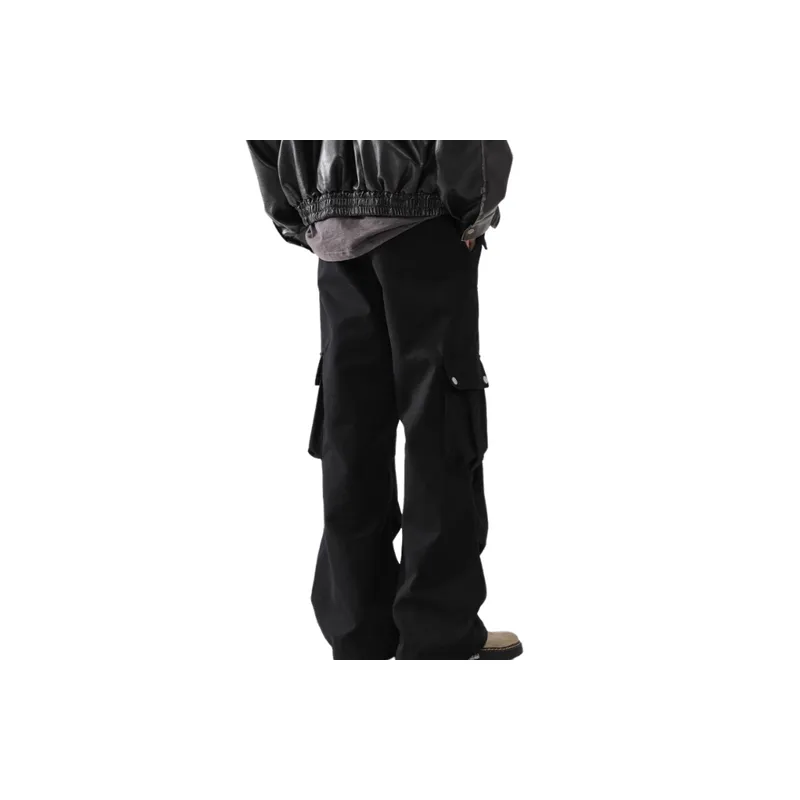 Retro Versatile Workwear Trousers-9