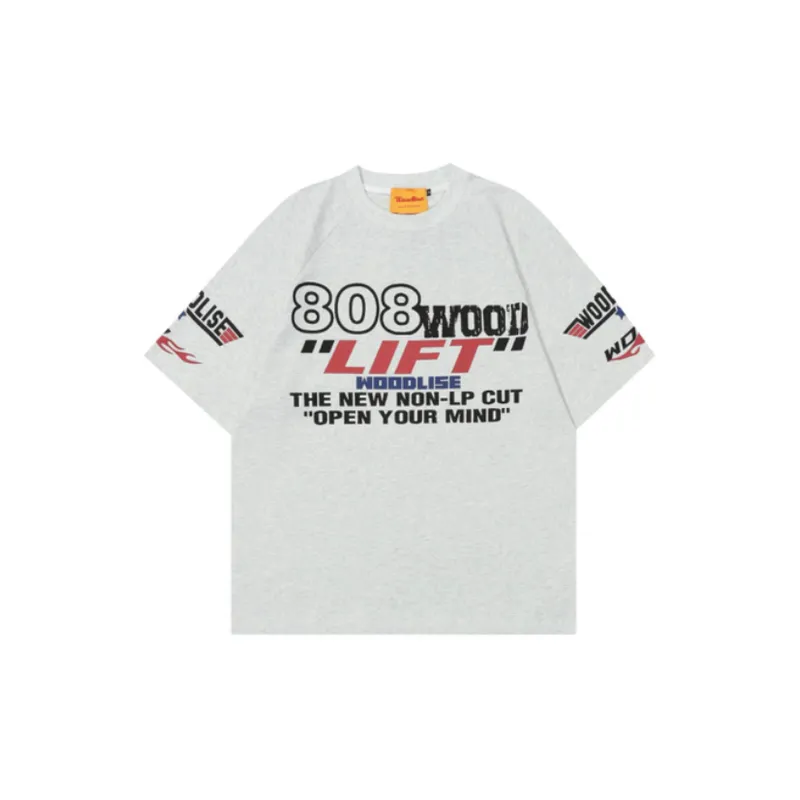 Trendy Loose Racing Lift T Shirt