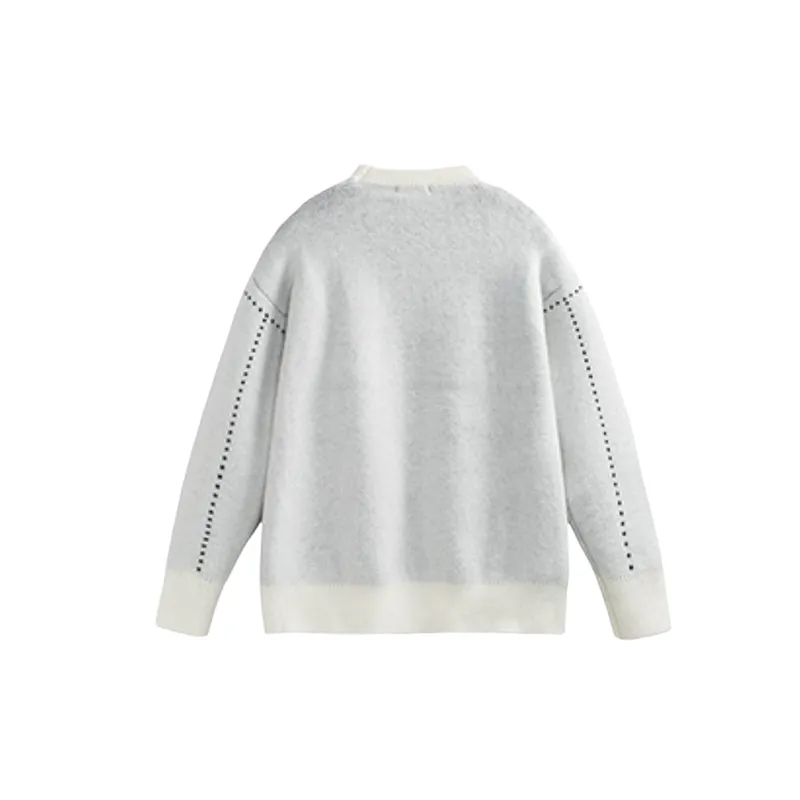Loose Breathable Acrylic Fibres Sweater-3