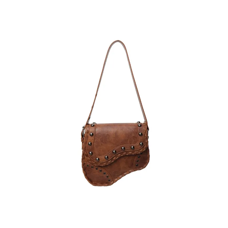 Punk Plain Shoulder Bag-4