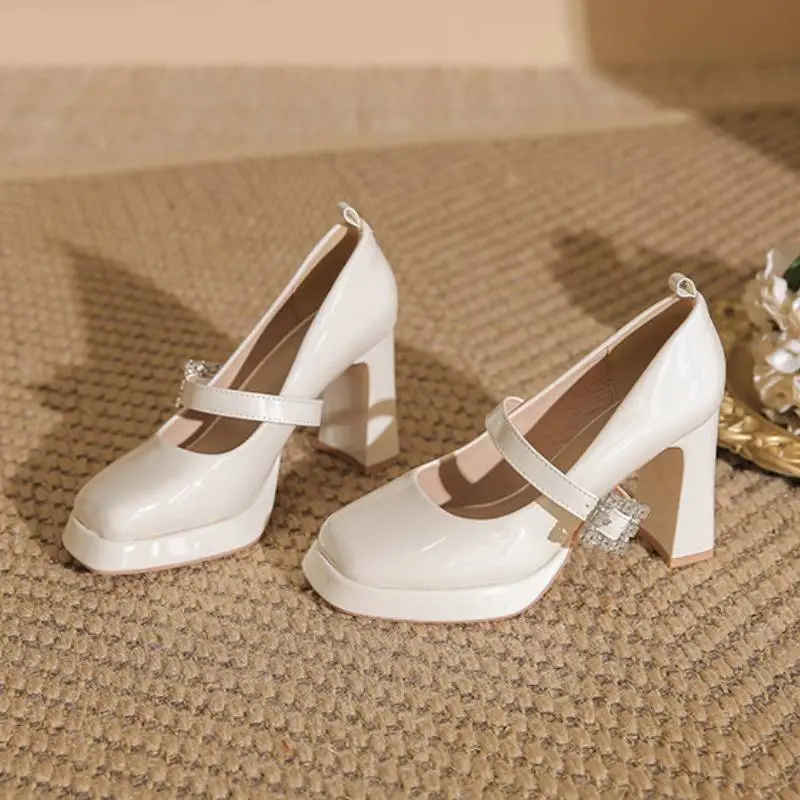 Fashionable Rhinestone High Heels-9