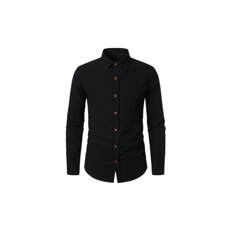 Fashionable Basics Cotton Blended Fabric Shirt-0