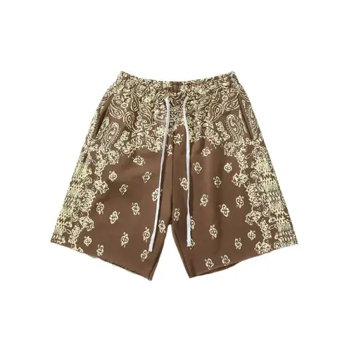 Street Letter Cotton Blended Fabric Casual Shorts