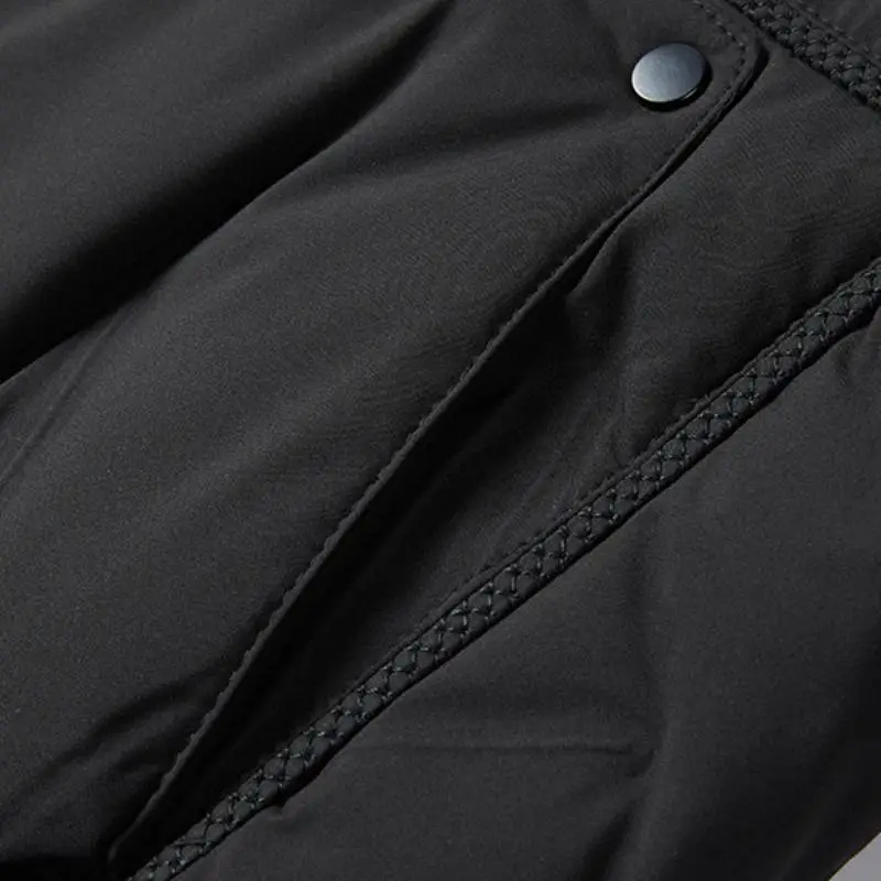 Warming Casual White Duck Down Jacket-3
