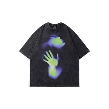 High Street Vintage Printed Oversize Antique Short Sleeve T Shirt