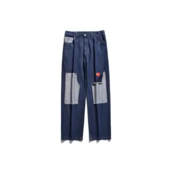 Retro Trendy Patch Pants