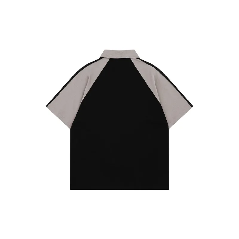 Casual Loose Cotton Blended Fabric Polo-1