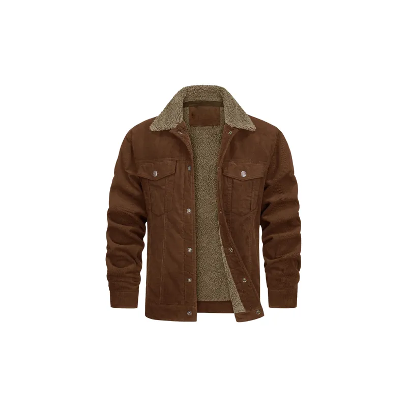 Casual Loose Corduroy Jacket-6