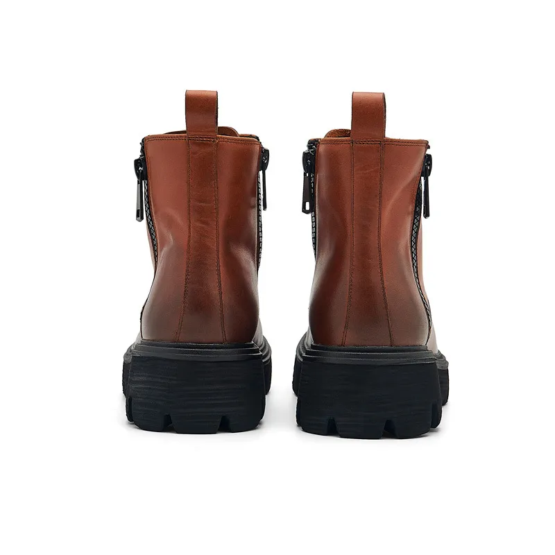 Simple Zipper Martin Boot-3