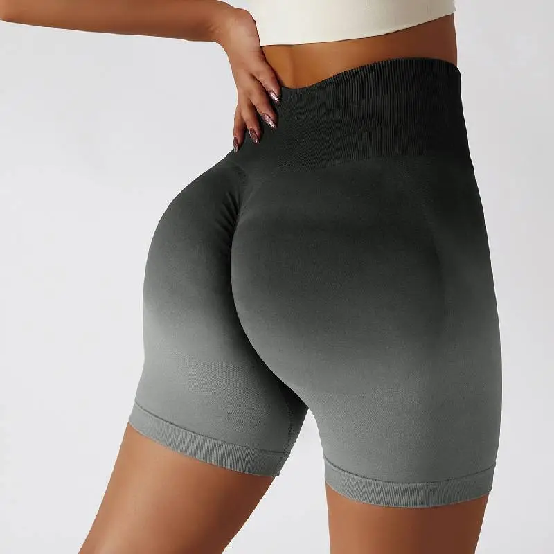 Casual Breathable Nylon Spandex Blend Sports Shorts Women-5
