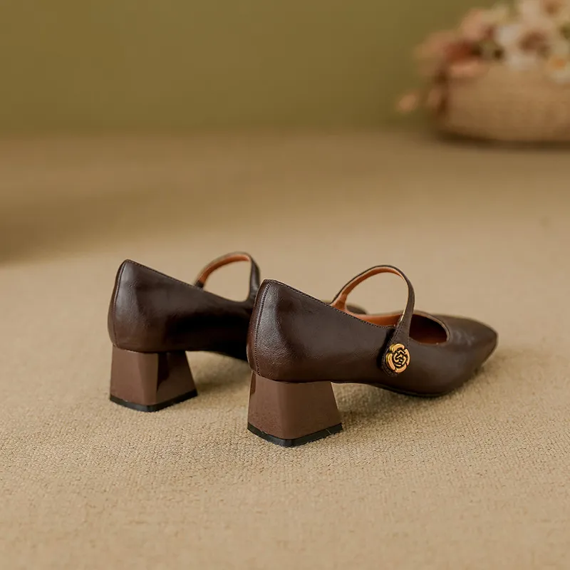 Retro Fashionable Mary Jane Shoes-4