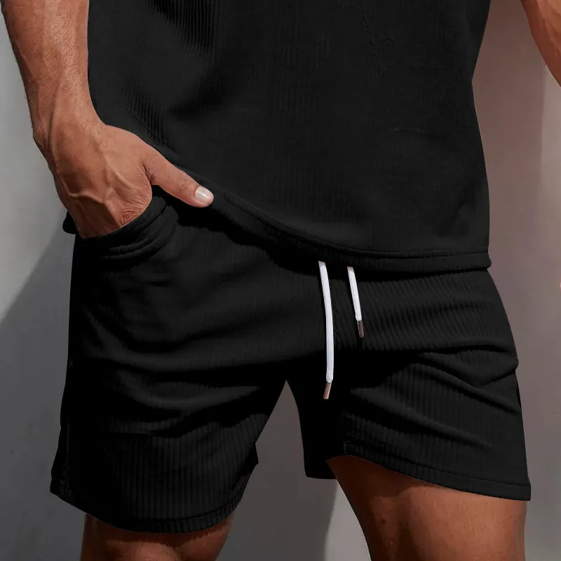 Casual Fashionable Corduroy Sports Shorts-8