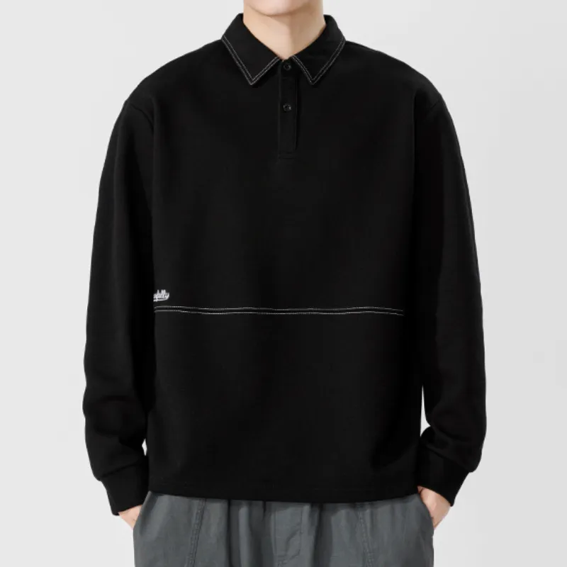 Loose Casual Cotton Polo-5