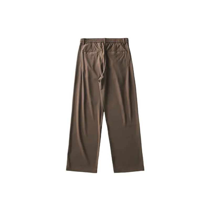 Funky Loose Straight Leg Blended Synthetic Fabrics Casual Pants-1