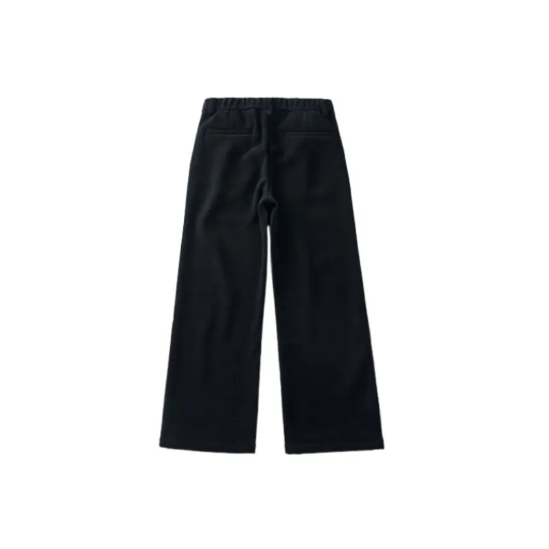 Simple Plain Blended Synthetic Fabrics Casual Pants-3