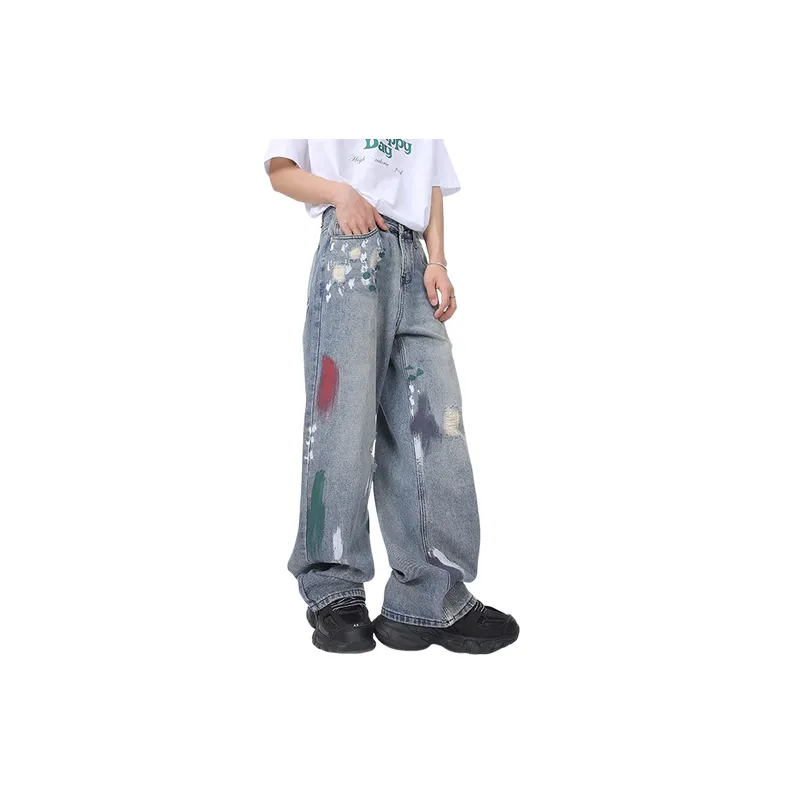 Loose Straight Leg Jeans-1