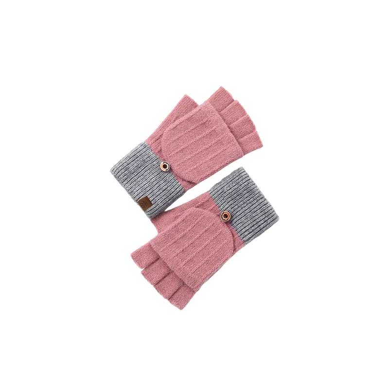 Basics Simple Knit Gloves-3