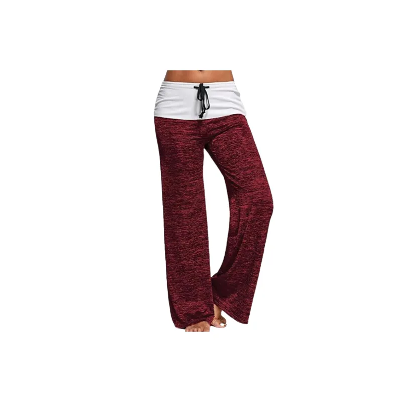 Simple Plain Cotton Blended Fabric Casual Pants Women-4